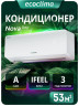 Настенная сплит-система Ecoclima ECW-CH18/AA-4R1 + EC-CH18/A-4R1, белый