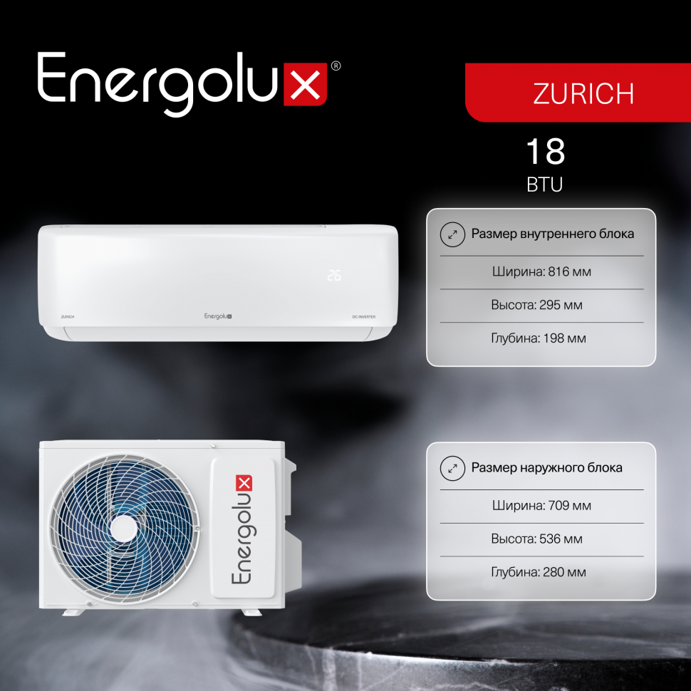 Инверторная система кондиционирования Energolux ZURICH SAS18Z5-AI/SAU18Z5-AI