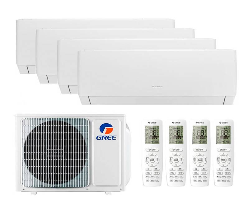 Мульти сплит-система Gree 4 x GWH09AGAXA-K6DNA4C/I / GWHD(36)NK6OO (LCLH)