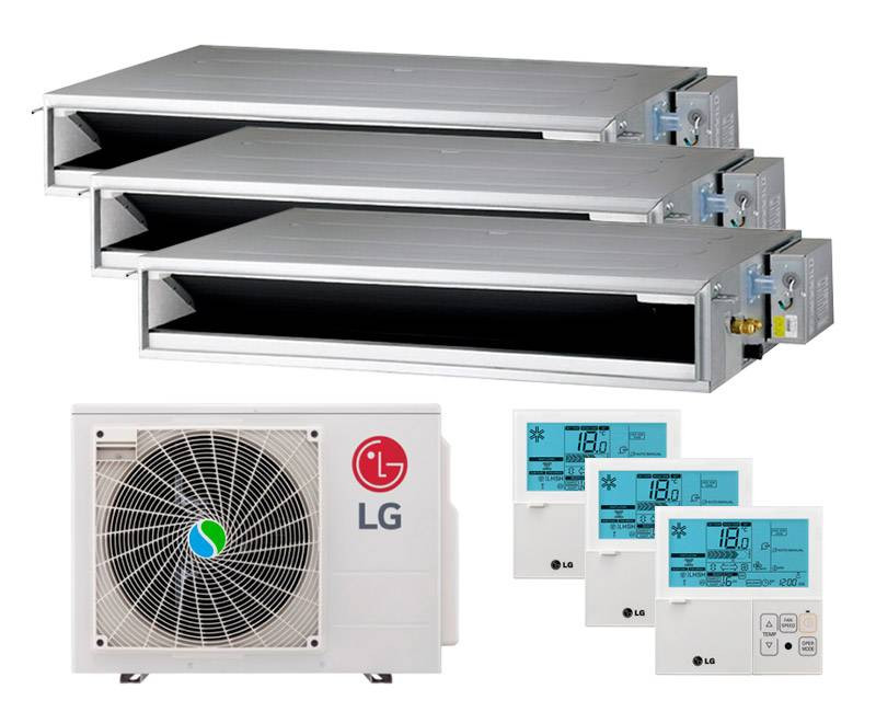 Мульти сплит-система LG на 3 комнаты: 2 × CL09R.N20 1 × CL12R.N20 / MU4R27.U42