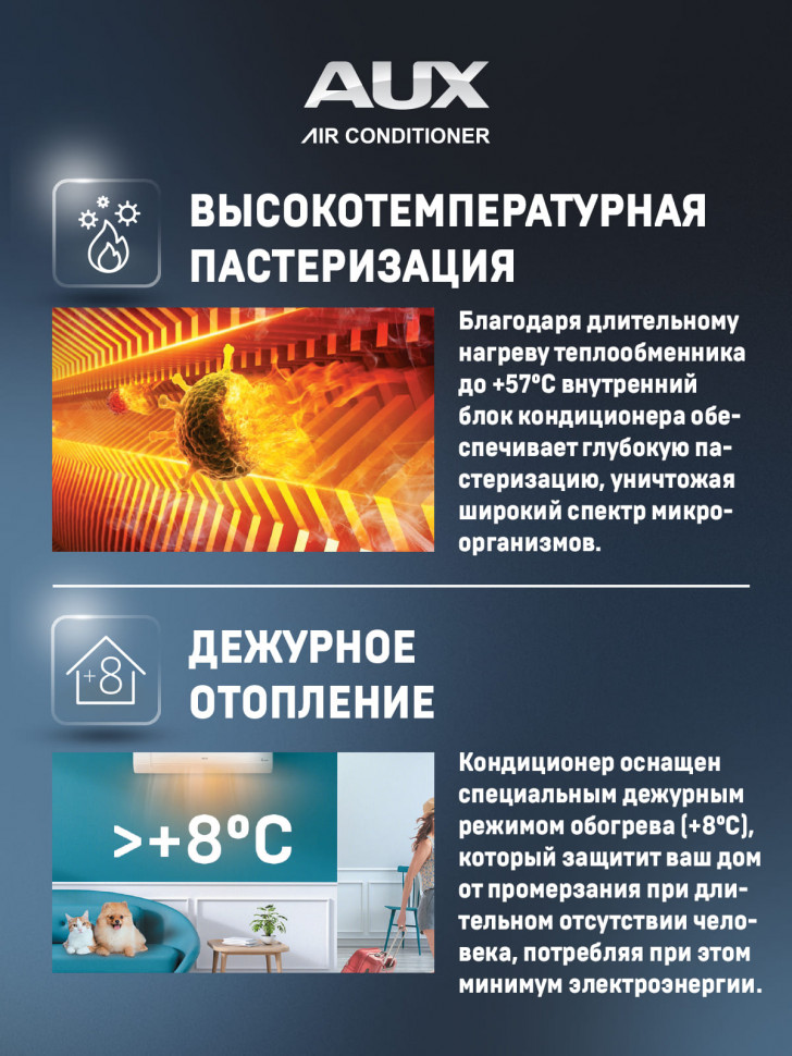 Настенная сплит-система AUX ASW-H12A4/AF-R2DI + AS-H12A4/AF-R2DI