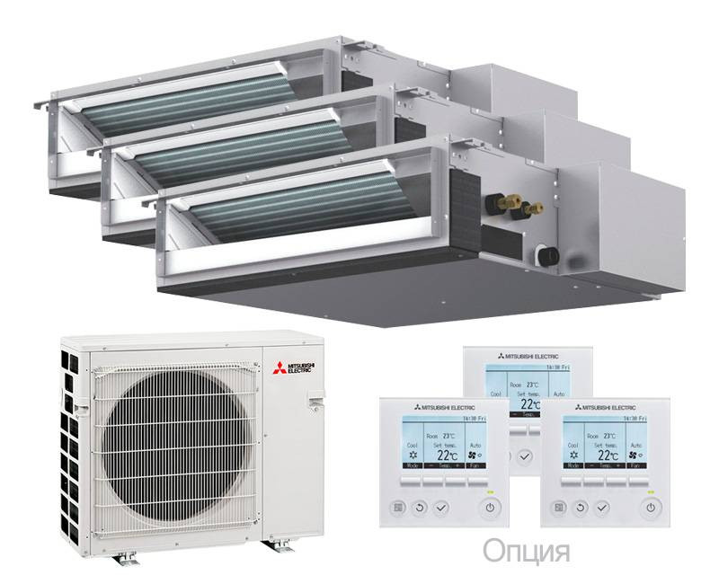 Мульти сплит-система Mitsubishi Electric 2x SEZ-M25DA 1x SEZ-M35DA / MXZ-4F80VF